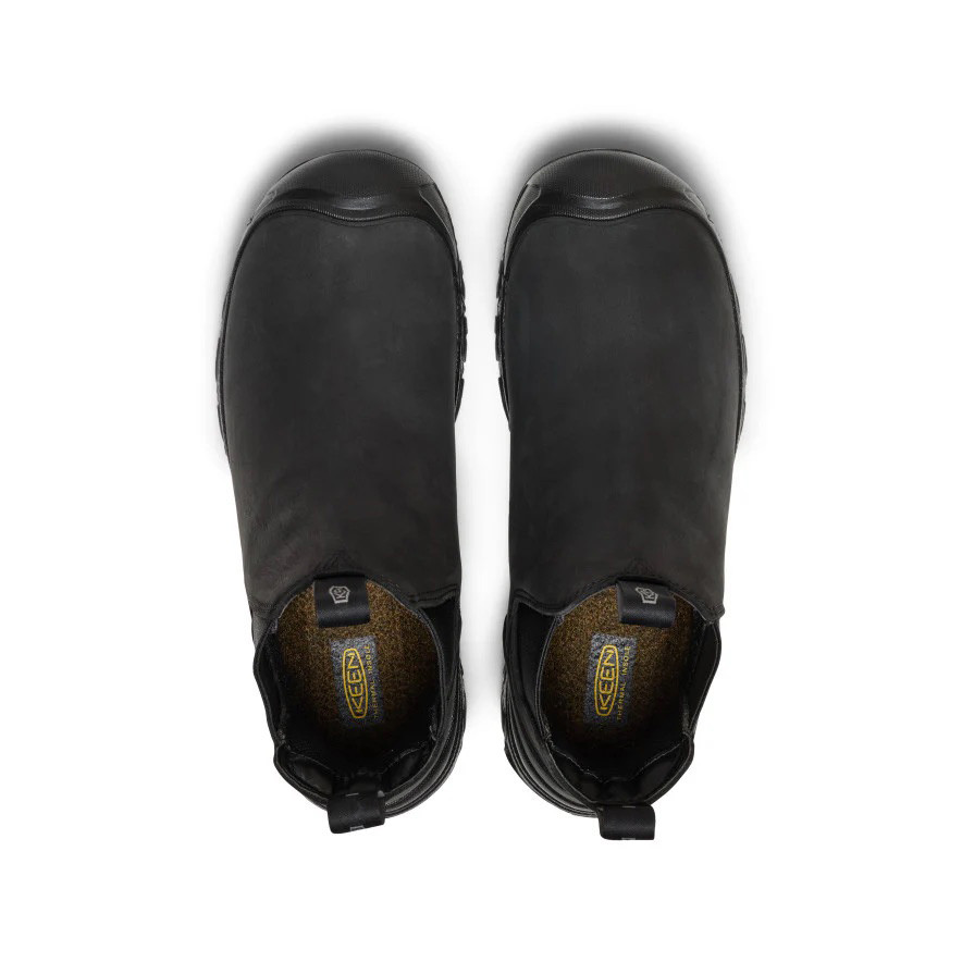 KEEN ANCHORAGE BOOT IV WP 防水不浸透性 26㎝ BLK Keen Anchorage Boot IV #1031165 Men's Waterproof Black Leather Chelsea